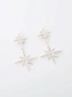Women French Connection Jewellery|Jewellery-Star Crystal Drop Earrings