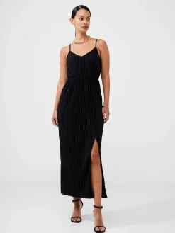French Connection Maxi Dresses-Strappy Plisse Jersey Maxi Dress