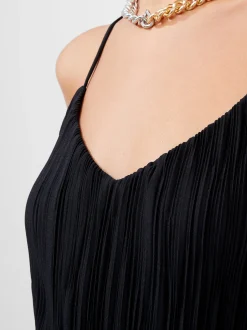 French Connection Maxi Dresses-Strappy Plisse Jersey Maxi Dress