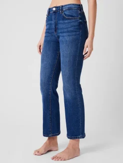 French Connection Trousers|Jeans-Stretch Denim Bootcut Ankle Length Jeans 30 Inch