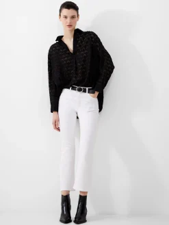 French Connection Trousers|Jeans-Stretch Denim Bootcut Ankle Length Jeans 30 Inch