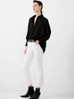 French Connection Trousers|Jeans-Stretch Denim Bootcut Ankle Length Jeans 30 Inch
