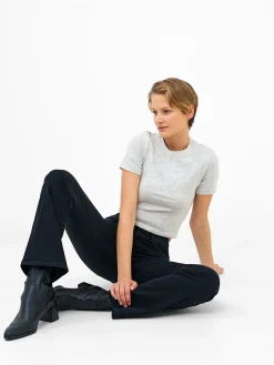 French Connection Trousers|Jeans-Stretch Denim Bootcut Full Length Jeans 34 Inch
