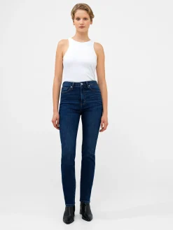 French Connection Trousers|Jeans-Stretch Denim Cigarette Fit Full Length Jeans 34 Inch