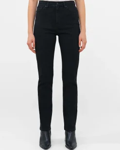 French Connection Trousers|Jeans-Stretch Denim Cigarette Fit High Waisted Jeans 34 Inch