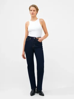 French Connection Trousers|Jeans-Stretch Denim Wide Flare Full Length Jeans 34 Inch