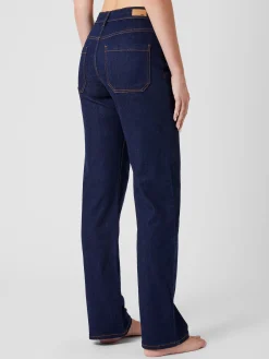 French Connection Trousers|Jeans-Stretch Denim Wide Flare Full Length Jeans 34 Inch