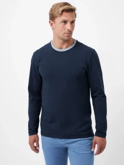 French Connection T-Shirts & Polo Shirts-Stretch Jersey Long Sleeve T-Shirt