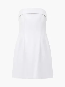 French Connection Dresses|Mini Dresses-Structured Satin Bandeau Mini Dress