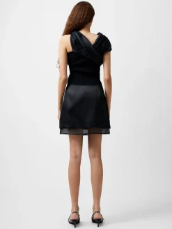 French Connection Skirts & Shorts|Skirts-Structured Satin Chiffon Mini Skirt