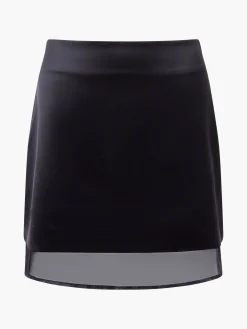 French Connection Skirts & Shorts|Skirts-Structured Satin Chiffon Mini Skirt