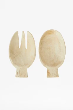 French Connection Home Accessories|Tableware-Sun Bleach Wooden Salad Server