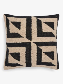 French Connection Cushions|Christmas Home Decor-Sundial Jute Monochrome Cushion