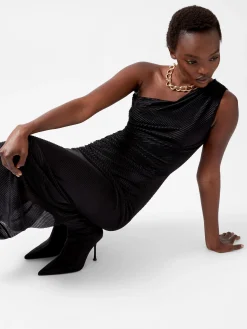 French Connection Dresses|Maxi Dresses-Talitha Plisse One Shoulder Maxi Dress