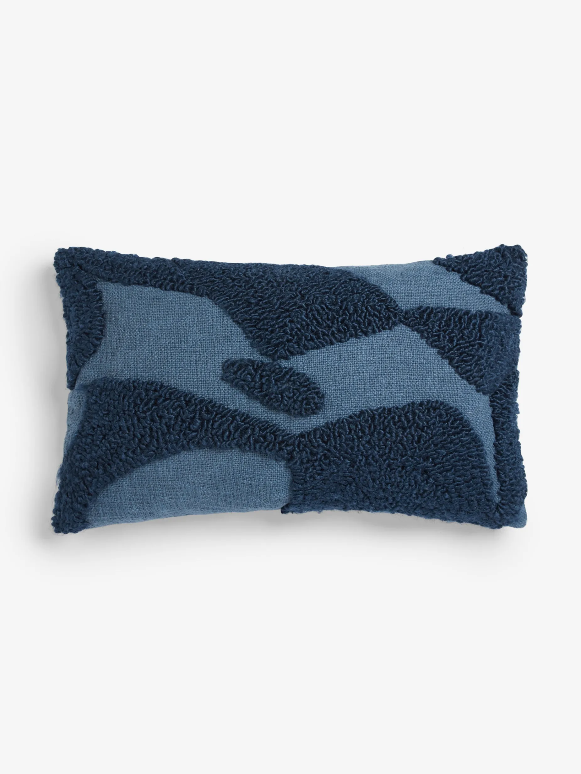 French Connection Cushions-Tangelo Tufted Blue Cushion
