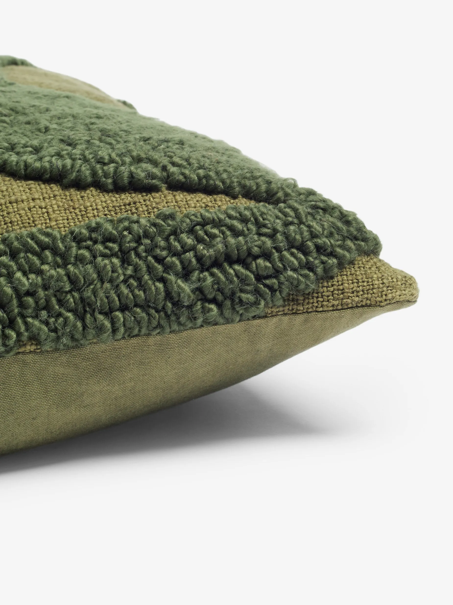 French Connection Cushions-Tangelo Tufted Olive Cushion