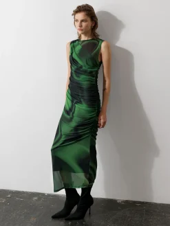 French Connection Party Dresses-Tarissa Mesh Sleeveless Maxi Dress