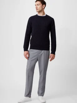 French Connection Knitwear-Textured Crew Neck Jumper