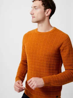 French Connection Knitwear-Textured Crew Neck Jumper