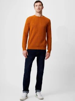 French Connection Knitwear-Textured Crew Neck Jumper
