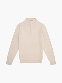 French Connection Knitwear-Textured Half Zip Jumper