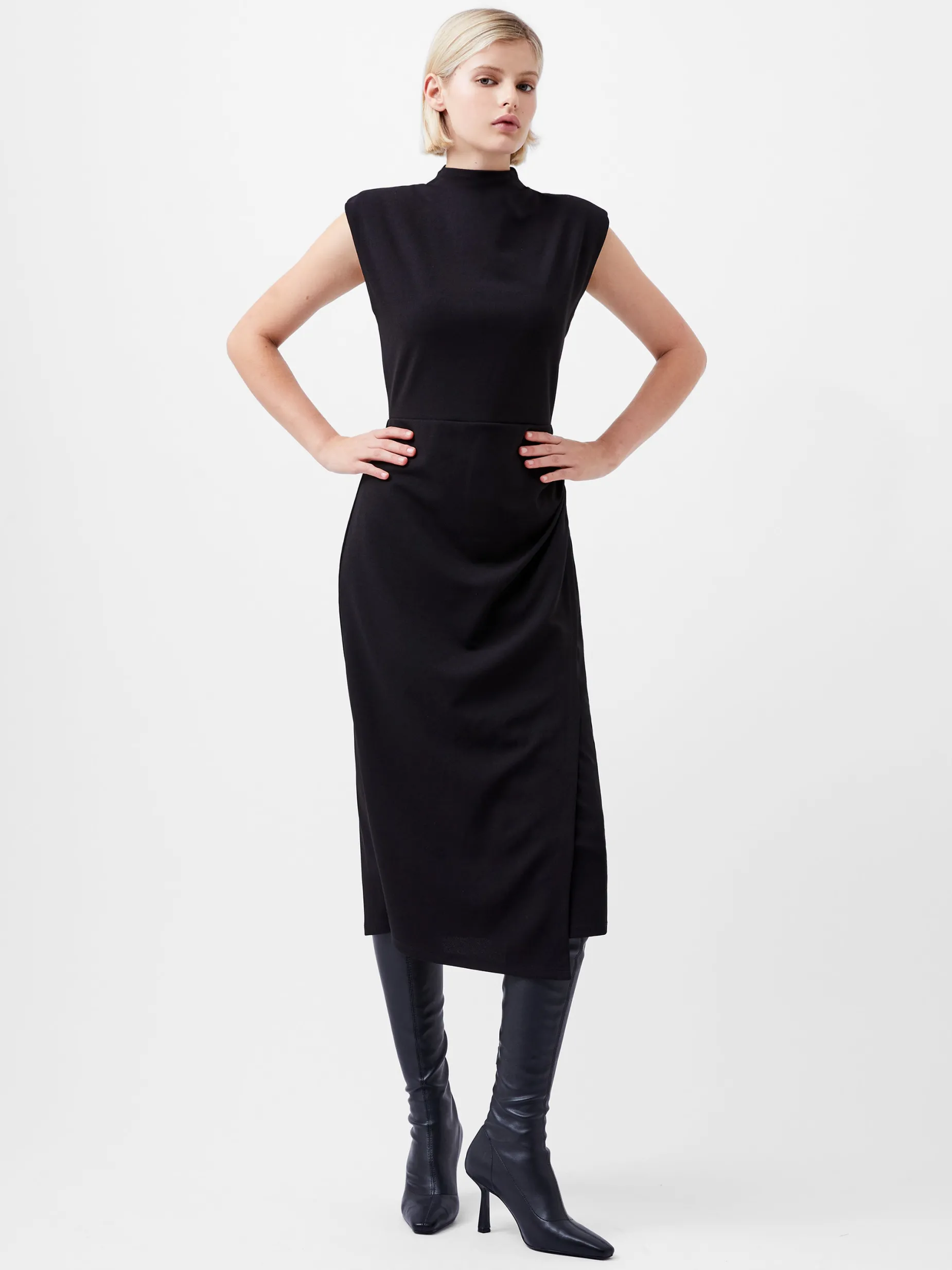 French Connection Dresses|Midi Dresses-Textured Jersey Dress