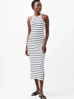 French Connection Maxi Dresses-Tommy Rib Stripe Racer Back Dress