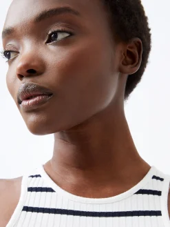 French Connection Maxi Dresses-Tommy Rib Stripe Racer Back Dress