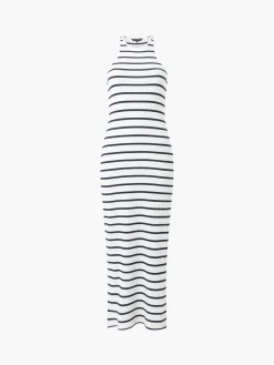 French Connection Maxi Dresses-Tommy Rib Stripe Racer Back Dress