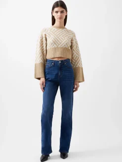 French Connection Trousers|Jeans-Toms Denim Bleach Line Jeans 32 Inch