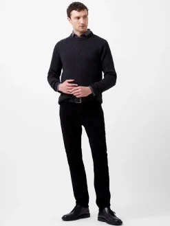 French Connection Knitwear-Two Tone Cable Knit Jumper