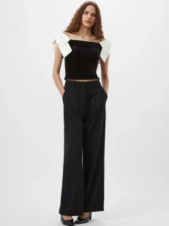 French Connection Tops|Jeans & A Nice Top-Velvet Carey Satin Bow Top
