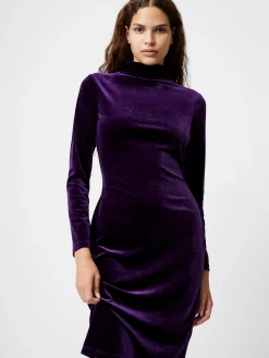 French Connection Party Dresses-Velvet Turtleneck Dress