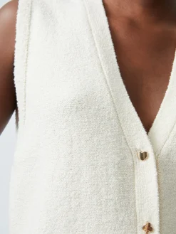 French Connection Jumpers & Cardigans-Vhari Recycled Button Down Vest