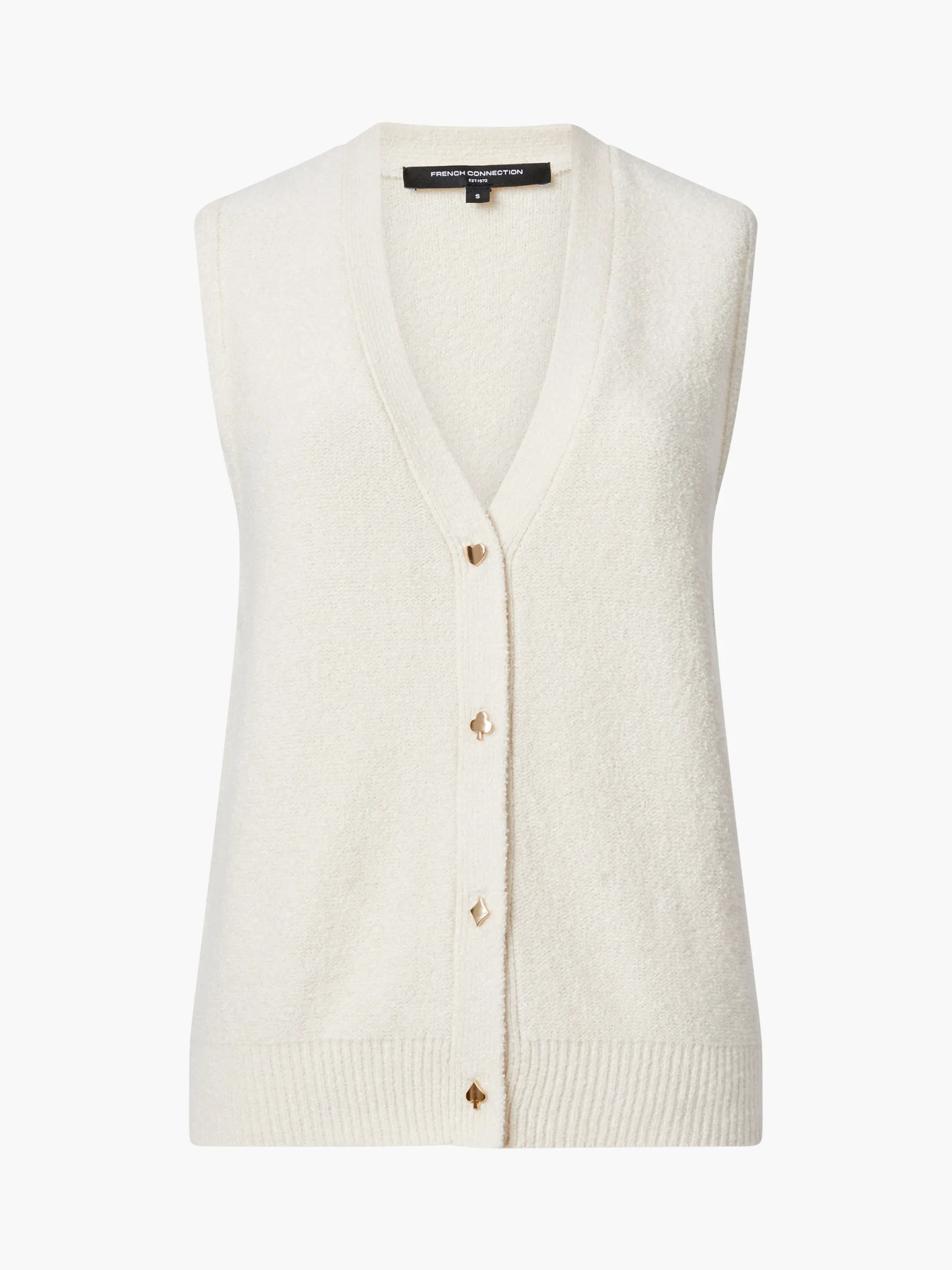 French Connection Jumpers & Cardigans-Vhari Recycled Button Down Vest