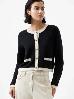 French Connection Jumpers & Cardigans-Vhari Recycled Contrast Cardigan