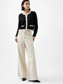 French Connection Jumpers & Cardigans-Vhari Recycled Contrast Cardigan