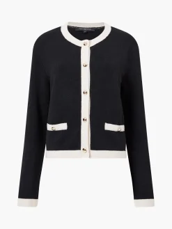 French Connection Jumpers & Cardigans-Vhari Recycled Contrast Cardigan