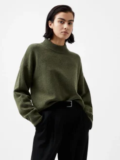 French Connection Jumpers & Cardigans-Vhari Recycled Grown On Neck Jumper