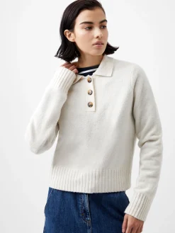 French Connection Jumpers & Cardigans-Vhari Recycled Long Sleeve Button Up Jumper