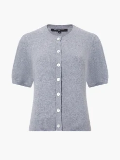 French Connection Jumpers & Cardigans-Vhari Recycled Puff Sleeve Cardigan