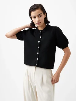 French Connection Jumpers & Cardigans-Vhari Recycled Puff Sleeve Cardigan