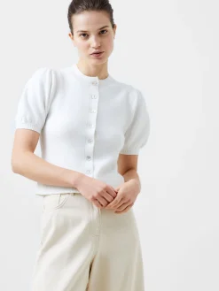 French Connection Jumpers & Cardigans-Vhari Recycled Puff Sleeve Cardigan