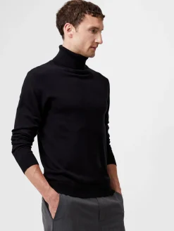 French Connection Knitwear-Viscose Blend Turtle Neck Jumper