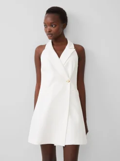 French Connection Party Dresses-Whisper Halter Blazer Mini Dress