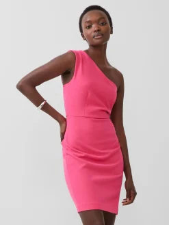 French Connection Party Dresses-Whisper One Shoulder Mini Dress