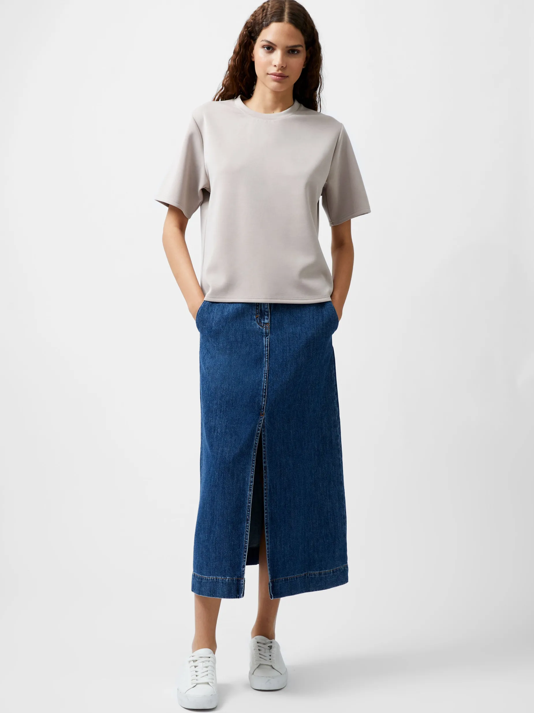 French Connection Tops|Co-Ords-Wren Short Sleeve Pinched T-Shirt