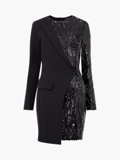 French Connection Dresses|Mini Dresses-Xia Ponte Sequin Jersey Blazer Mini Dress