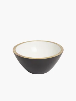 French Connection Home Accessories|Tableware-Yin Yang Large Wooden Bowl