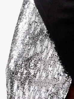 French Connection Dresses|Midi Dresses-Zanna Jersey Sequin Mix Midi Dress
